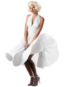 Classic Monroe White Halter V-neck Short Homecoming Dresses Simple Short Party Dress OM550