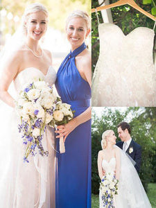 A-Line/Princess Sweetheart Sleeveless Tulle Wedding Dress OW221