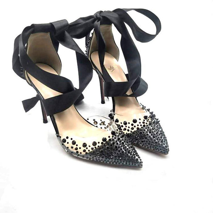 High-heels with lace, Fashion Evening Party Shoes, yy36