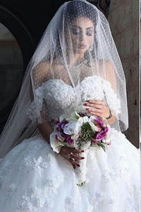 One-Tier Bridal Veils With Polka Dots Wedding Veils OV15