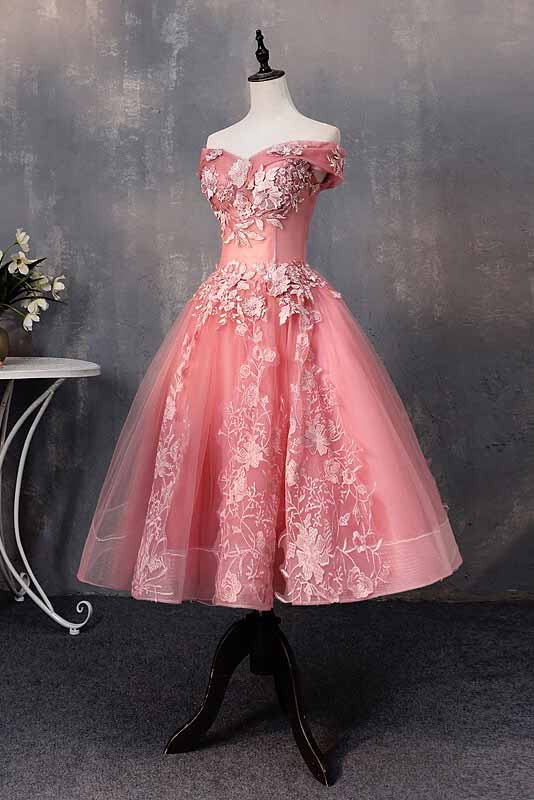 Sweetheart Off-Shoulder Short Prom Dress Ball Gown