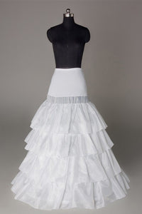 A-Line 4 Tier Floor Length Wedding Bridal Slips Petticoats WP01