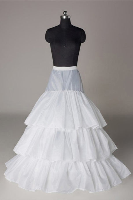 Three Tier Floor Length Layered Bridal Wedding Slips Petticoats WP08