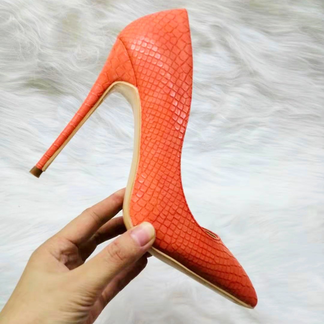 High-heels with snakeskin patterns, Fashion Evening Party Shoes, yy20