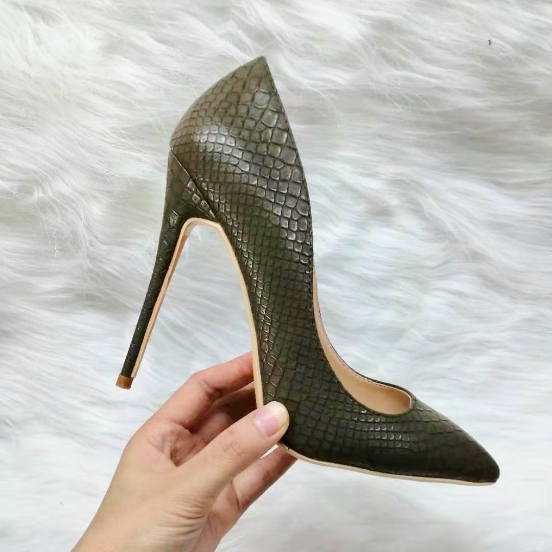 High-heels with snakeskin patterns, Fashion Evening Party Shoes, yy20-1